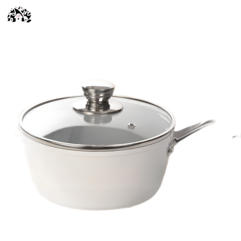 17pcs Non-stick Aluminium Ceramic Cookware Set Household Multi-functional Induction Pot and Pans Set With Stainless Steel Handle