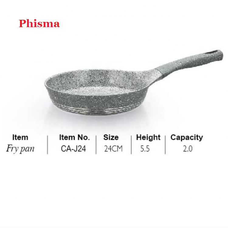 Phisma 20PCS Granite Coating Induction Cooking Pots and Pans Die-cast Aluminum Cookware Sets