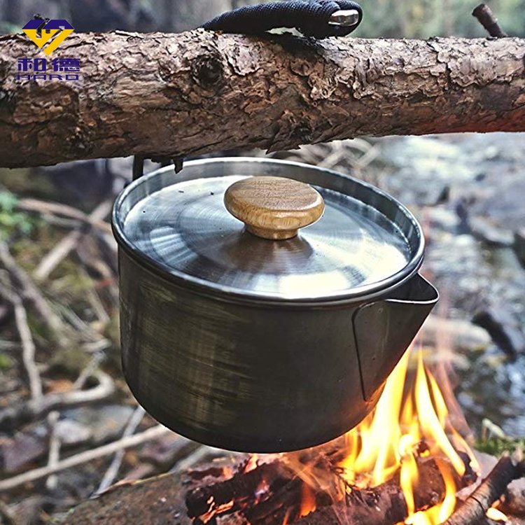 2021 New Design Japanese Style Cookware Set Kitchen Cook Pot Single Handle Portable Cooking Pot For Indoor And Outdoor