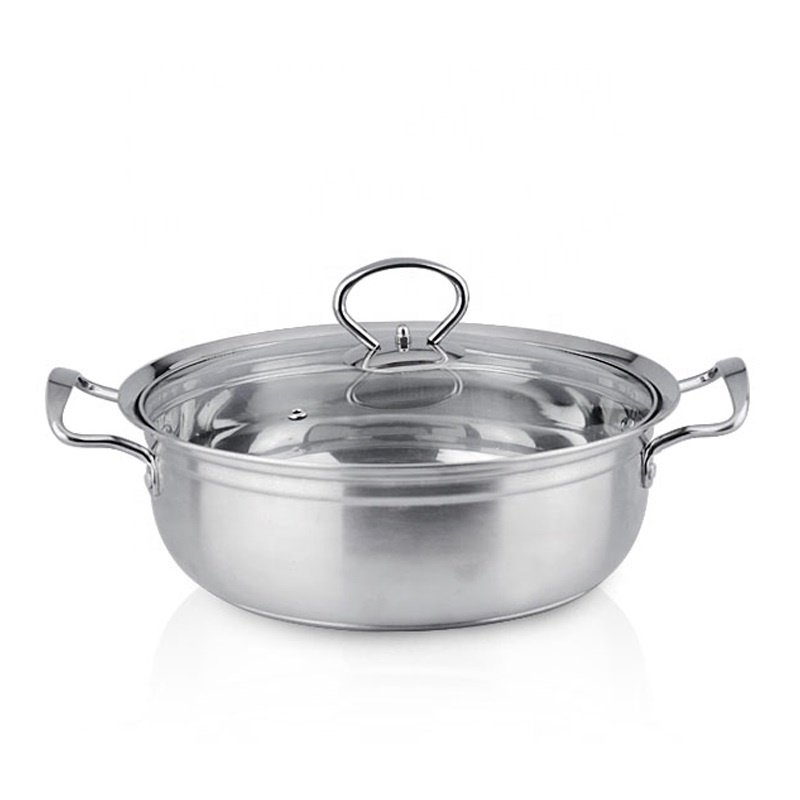 Pot Set Stainless Double Bottom Surgical Steel Cookware in India