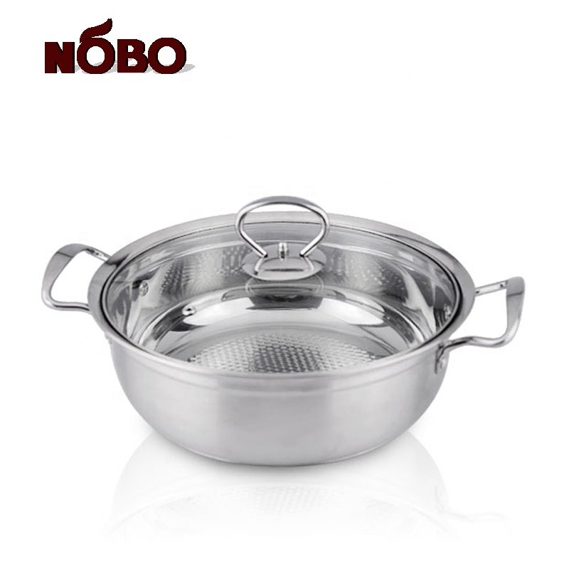 Pot Set Stainless Double Bottom Surgical Steel Cookware in India