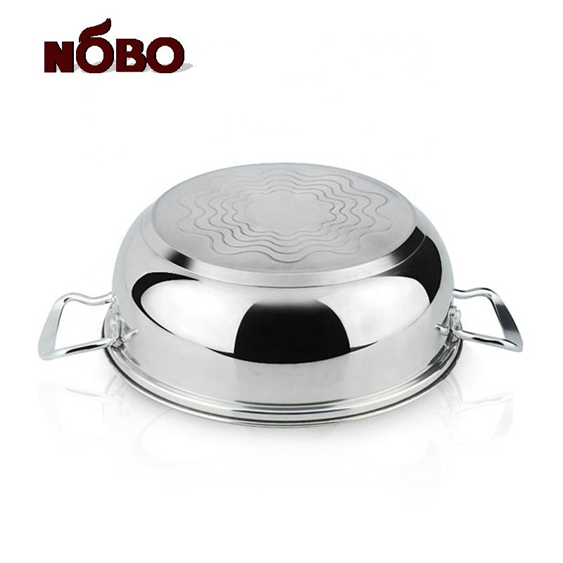 Pot Set Stainless Double Bottom Surgical Steel Cookware in India