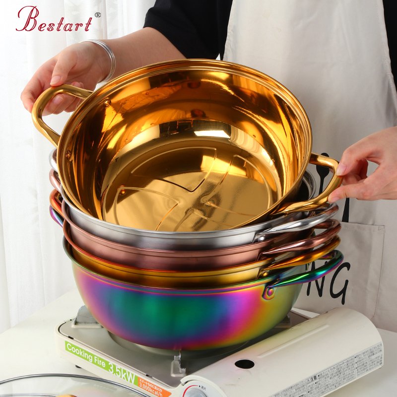 Custom Kitchenware Pots Stainless Steel Nonstick Hot Pot Cooking Pots Cookware Sets