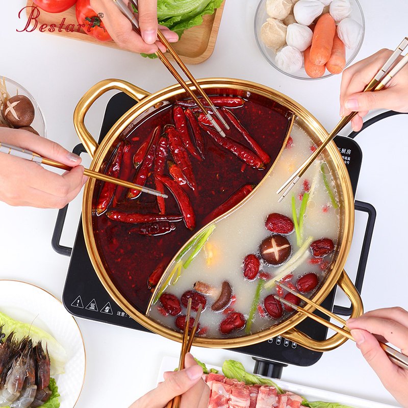 Custom Kitchenware Pots Stainless Steel Nonstick Hot Pot Cooking Pots Cookware Sets
