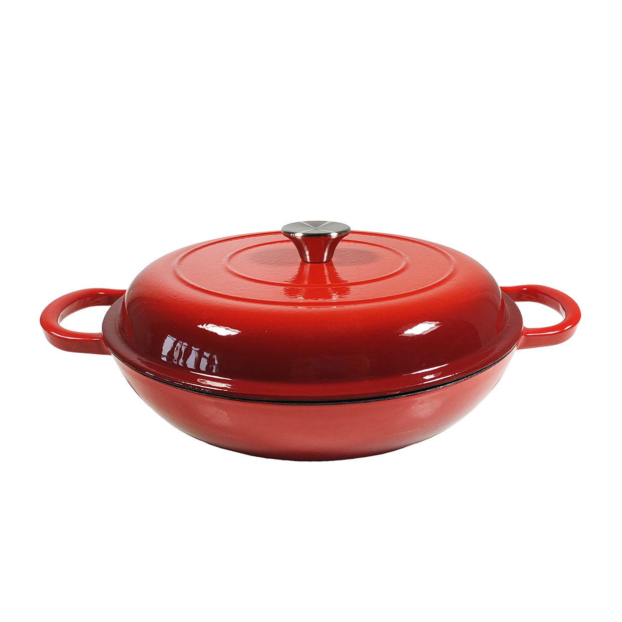 4 Pcs Eco-Friendly Non-Stick Cast Iron Cookware Set Enamel Sea Food enamel coated cast iron Casserole for Kitchen Use