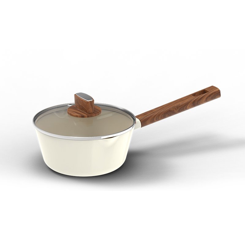 newest kitchen die cast frying pan with nonstick aluminum lid ceramic cookware set