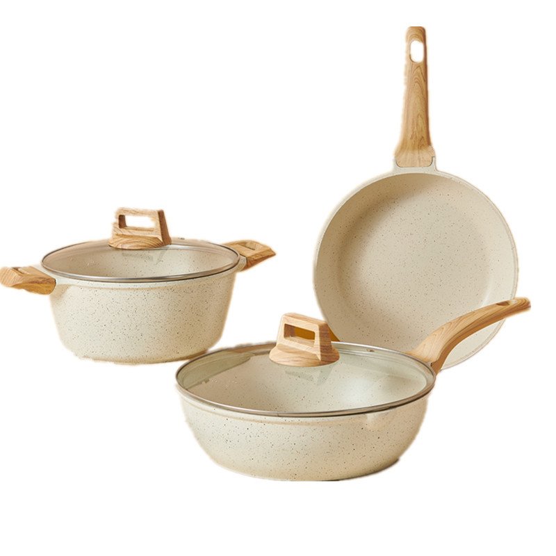 High Quality Aluminum Nonstick Granite 4pcs Kitchen Cookware Sets