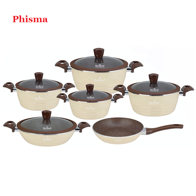 Phisma High Quality 11PCS Non Stick Induction Cooking Pots And Pans Cookware Forged Aluminum Cookware Sets