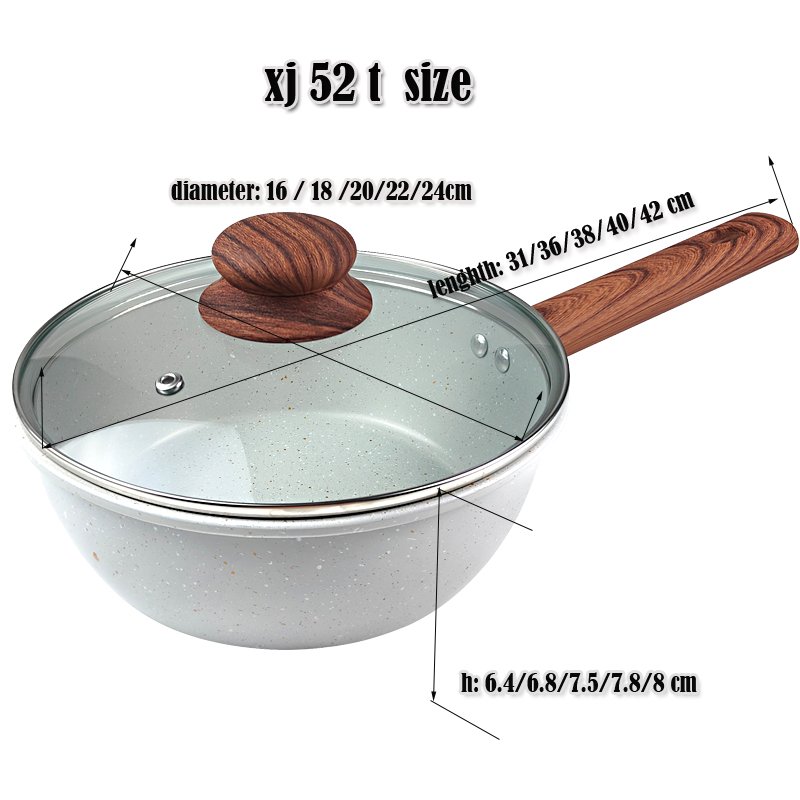 non stick casserole set granite casting nonstick cookware set carbon steel soup sauce pot set with cover cooking pot