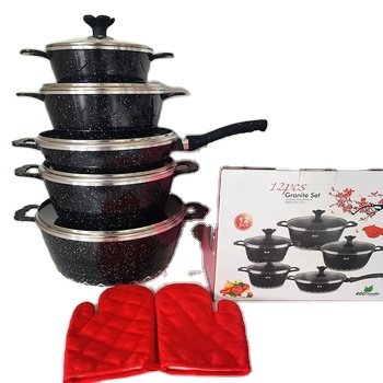 Kitchen Supplies Kitchen Ware Non Stick Cookware Set Cooking Pot Wholesale Non Stick Cookware Sets