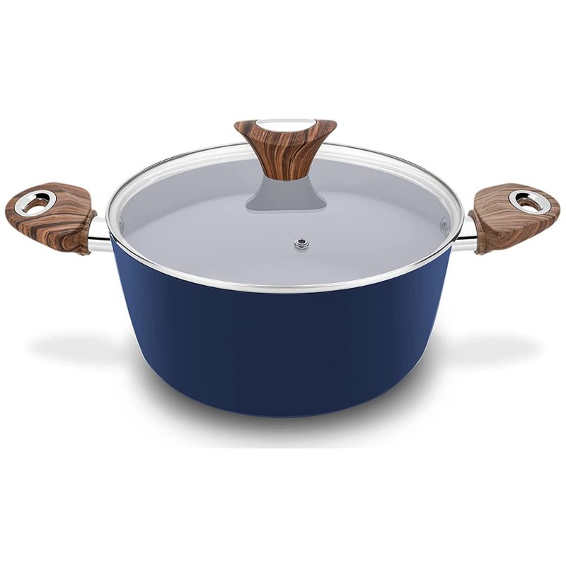 Hot sale 9pcs non stick ceramic cookware set forged aluminum oil free kitchen cookingware cookware set