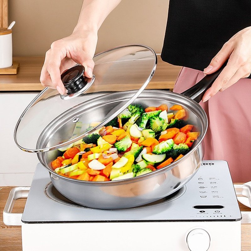 Factory Wholesale 12 Pcs Non Stick Stainless Steel Cookware Set Pots And Pans