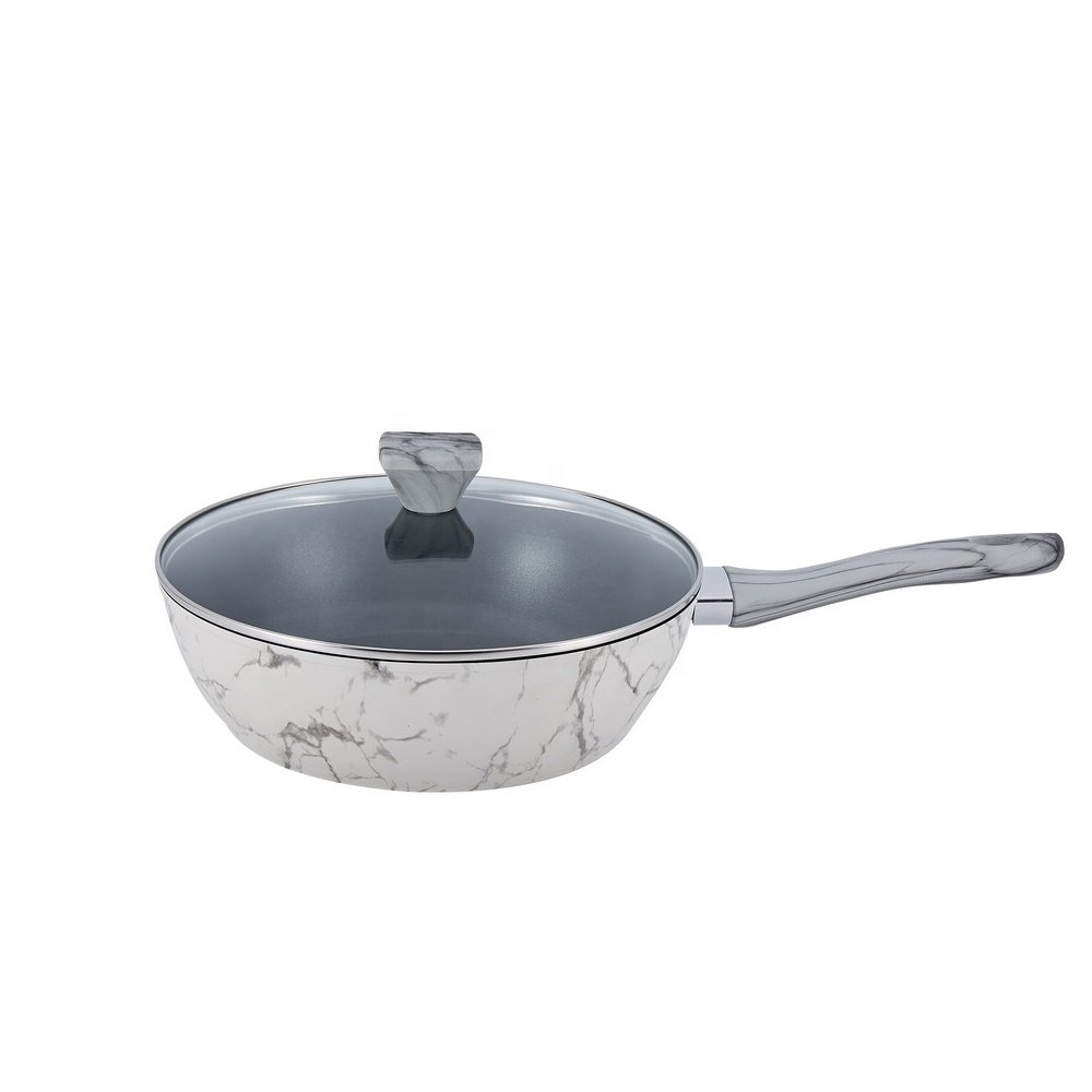 Tornado Aluminum cooking pot set non-stick cookware Factory Aluminum Non stick pot sets with decal printing