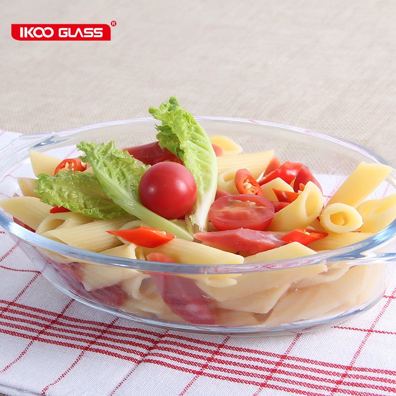 3pcs Baking Dish set Table Service Glass Dish Baking Tray Heat Resistant Glass Oven Safe Baking Pan