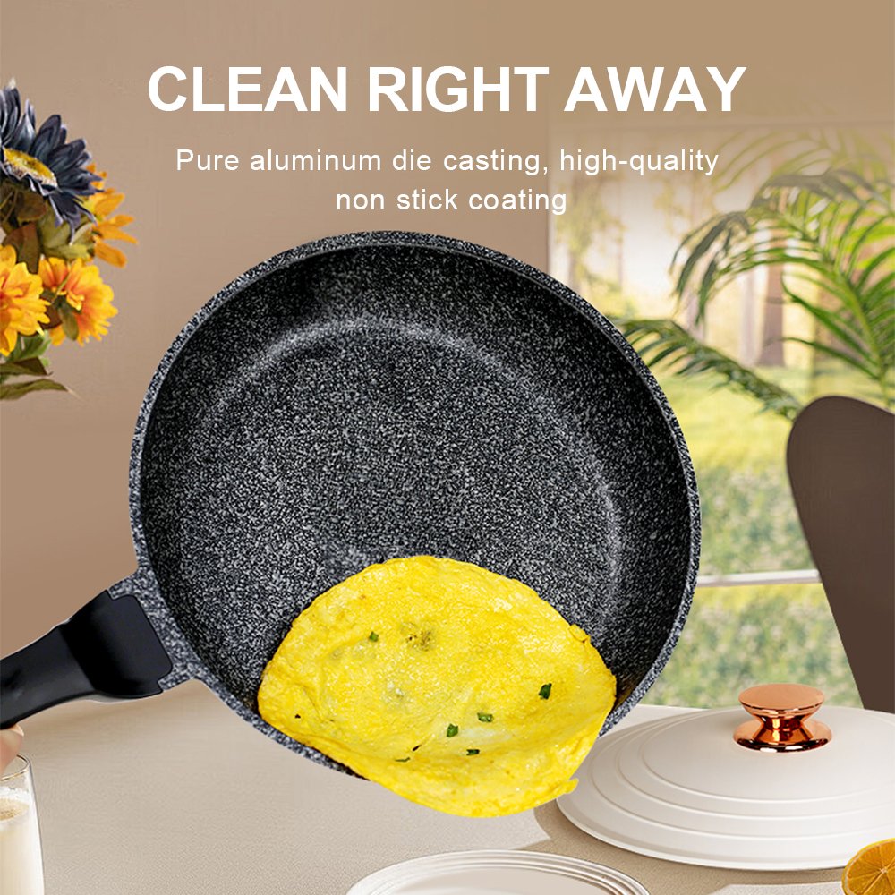 Donnor Heavy Duty Classic Die Cast Aluminum Non Stick Granite Pots For Cooking Sets With Cooking Utensils