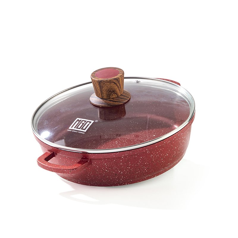 MGC Soup Pot With Lid Nonstick Stock Pot With Lid Stock Pan Induction Compatible Aluminum Coating Pan
