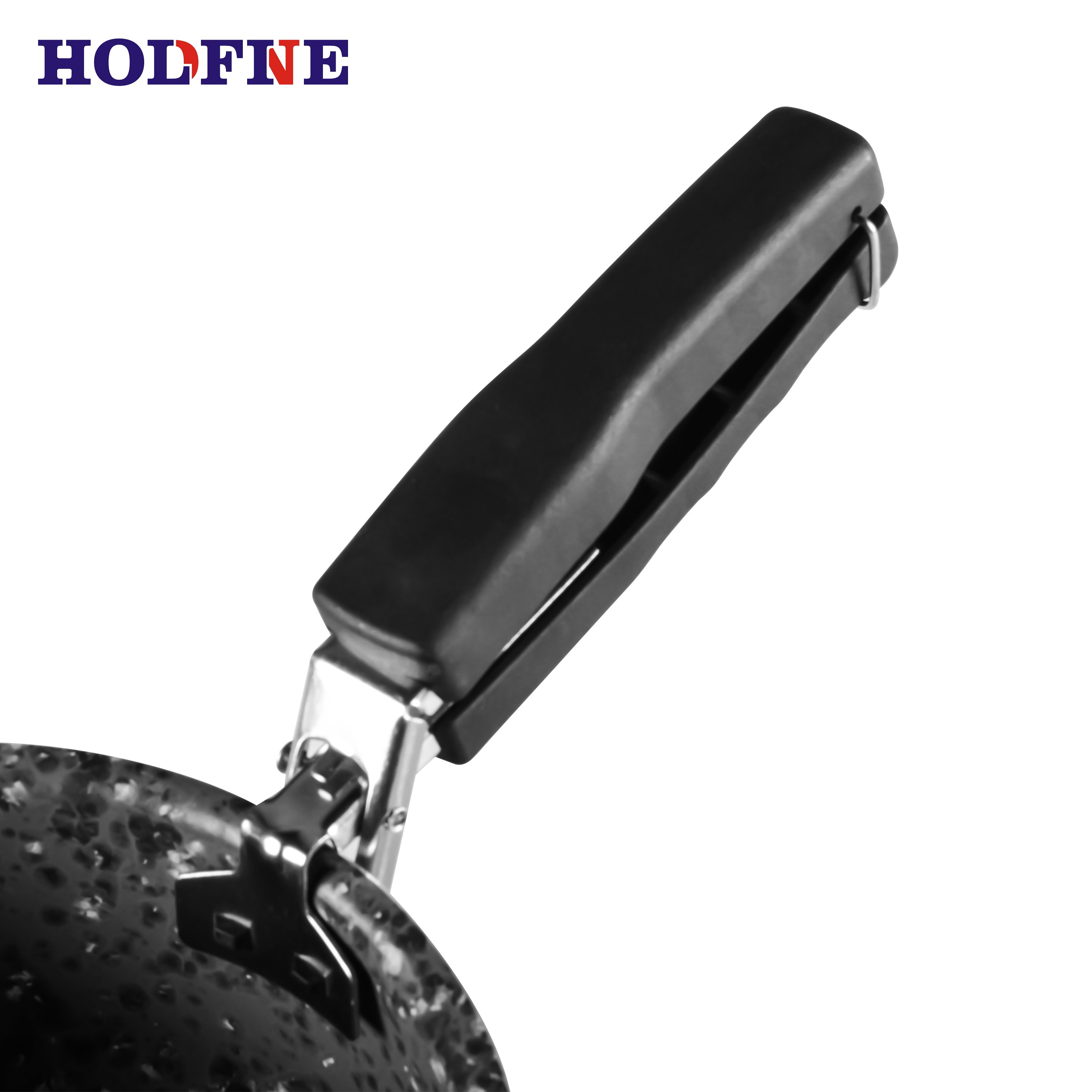 Factory direct Wholesale Granite coating Marble lines 2pcs frying pan aluminium non stick cookware set with removable handle