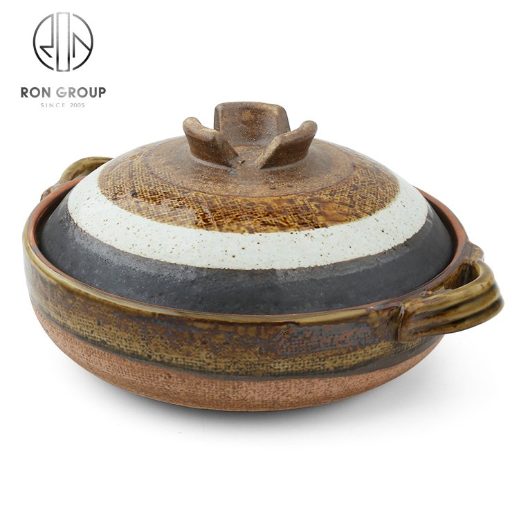 Wholesale Hot Selling Durable Catering Ceramic Casserole Dish Clay Cooking Pots Kitchen Soup Cookware Sets Hot Pot With Lid