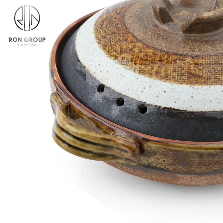 Wholesale Hot Selling Durable Catering Ceramic Casserole Dish Clay Cooking Pots Kitchen Soup Cookware Sets Hot Pot With Lid