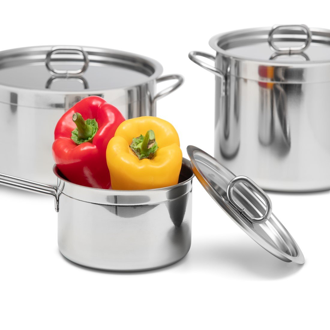 2023 New Design Stainless Steel Kitchen Utensils 16cm Grill Salad Casserole Pot Vegetable Tools New Design Cooking Serving
