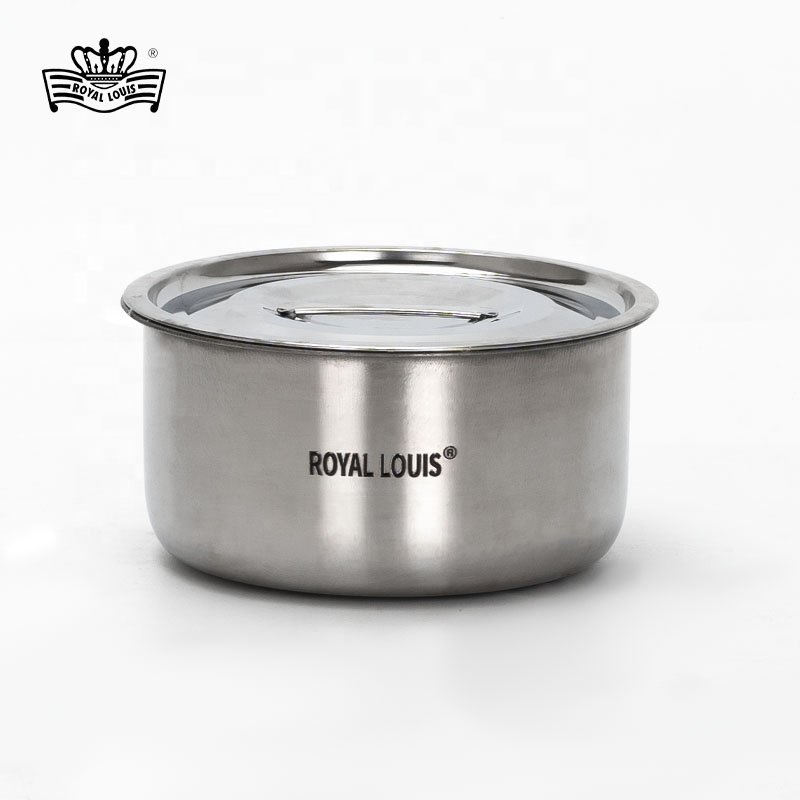 Factory Hot Sale Stainless Steel Cooking Pot 410 Kitchen Stock Pot Soup Pot Set Kitchen Items Cookware Set