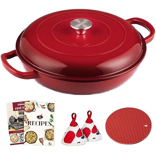 Eco-Friendly Non-Stick Cast Iron Cookware Set Enamel Coated Cast Iron Sea Food Casserole Cooking Pots for Kitchen Use