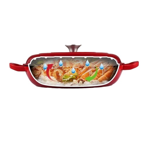 Eco-Friendly Non-Stick Cast Iron Cookware Set Enamel Coated Cast Iron Sea Food Casserole Cooking Pots for Kitchen Use