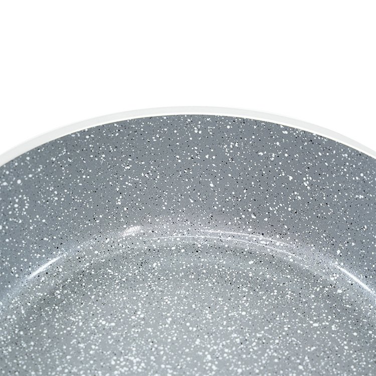 10pcs Kitchen Cookware Set 20/24/28/32cm Deep Soup Pot 28cm Shallow Stockpot Marble Coated Pan