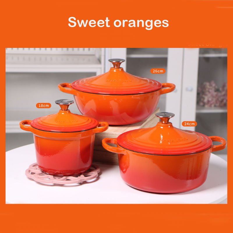 Kitchen Cooking Pots Cast Iron Sets Cookware Casserole Pink Cookware Sets Of Korean