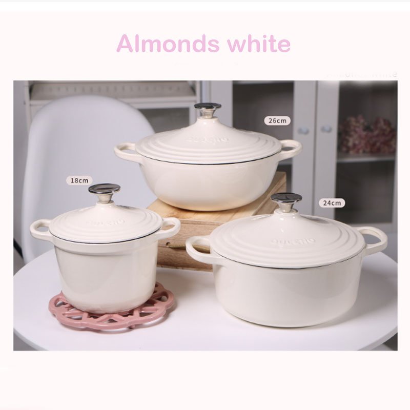 Kitchen Cooking Pots Cast Iron Sets Cookware Casserole Pink Cookware Sets Of Korean
