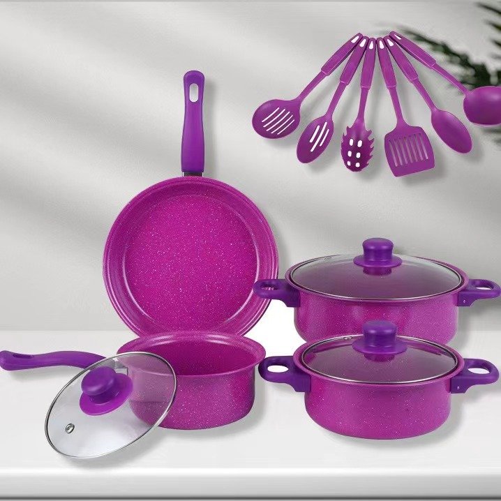 Kitchen Cookware Set 13-Piece Non-Stick Cooking Pots Kitchen Pan Set Kitchenware Gifts for Friends and Family