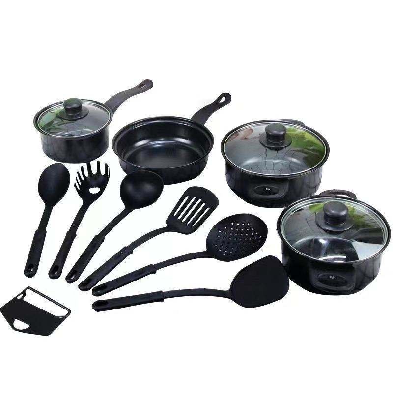 13-Piece Cookware sets Non-Stick Pots And Pans Kit Kitchen Utensil Set Kitchenware Gifts for Friends and Family Cooking