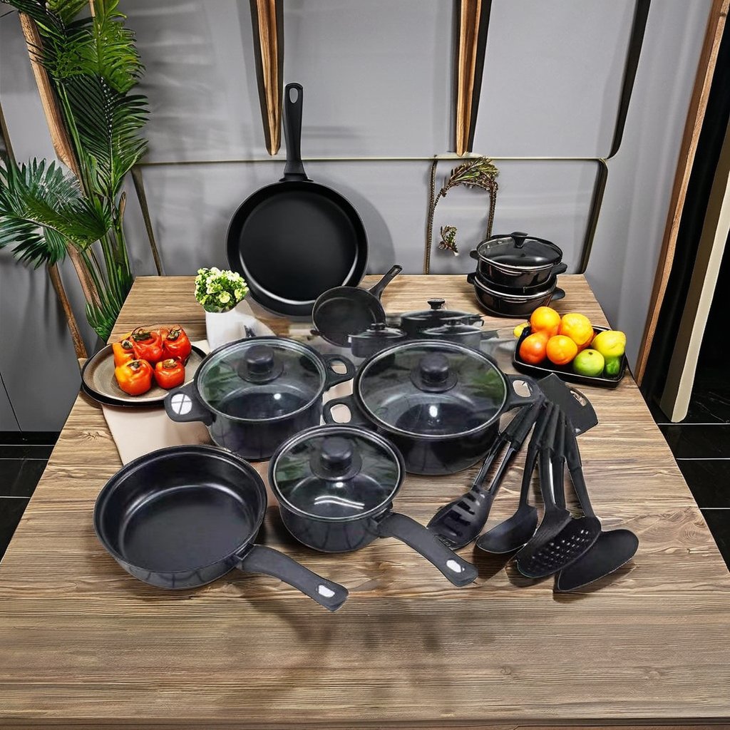 13-Piece Cookware sets Non-Stick Pots And Pans Kit Kitchen Utensil Set Kitchenware Gifts for Friends and Family Cooking