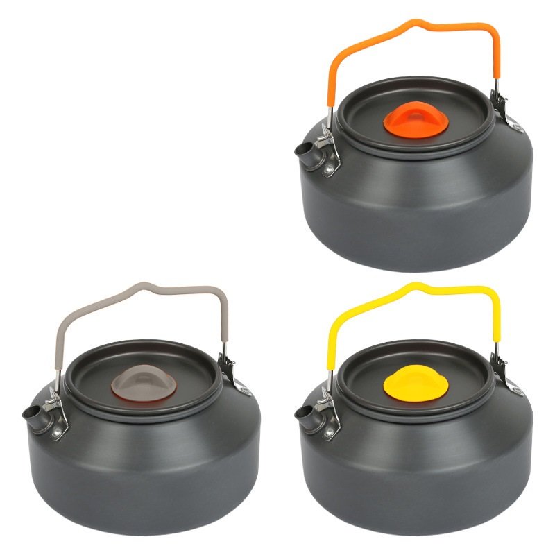 Portable High Temperature Outdoors Camping Cookware Set Non Stick Pot Boiling Kettle