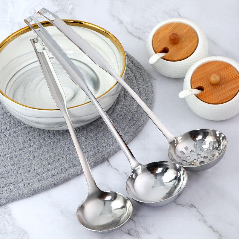 Hot Pot Used Scoop Colander Stainless Steel Ladle Soup
