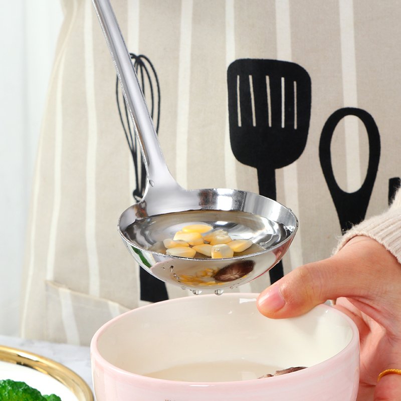 Hot Pot Used Scoop Colander Stainless Steel Ladle Soup