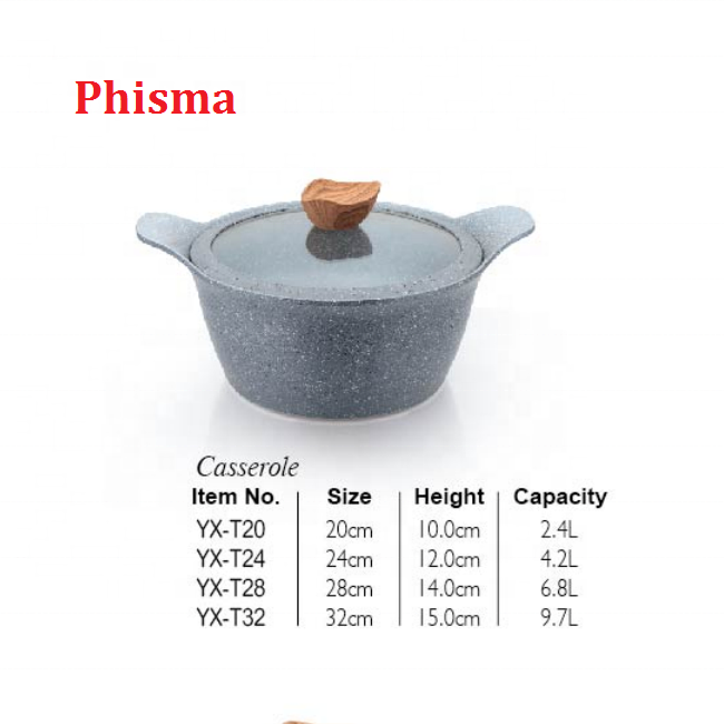 Hot Selling 13pcs Aluminium Cookware Set Granite Non Stick Cooking Pots And Pans With Pattern On The Body