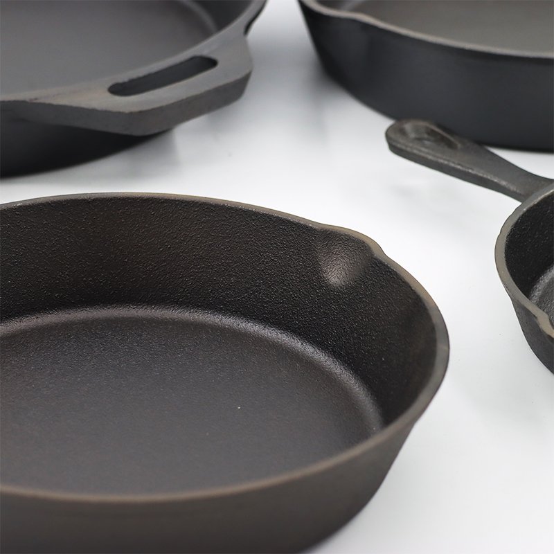 factory non stick pot kitchen egg round frying pan cast iron cookware sets frying pan