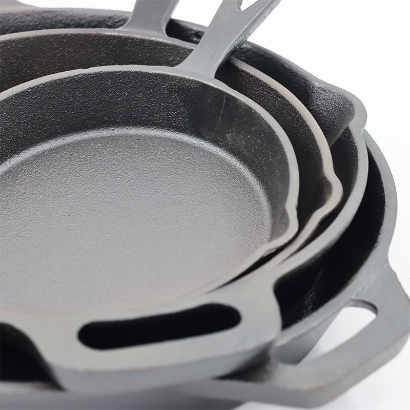 factory non stick pot kitchen egg round frying pan cast iron cookware sets frying pan