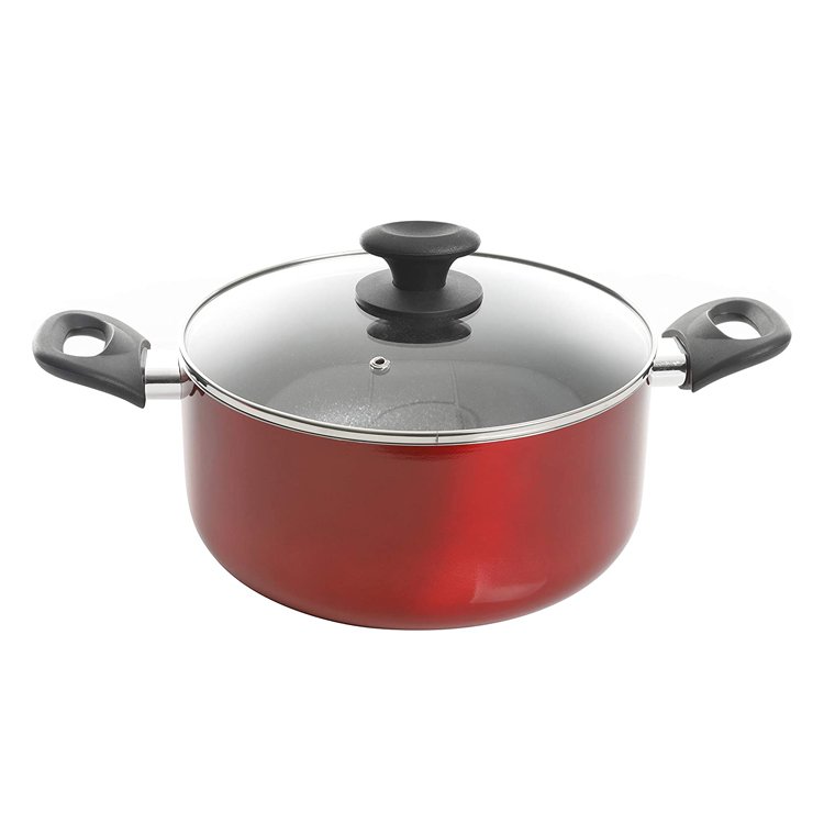 Proper Price 10pcs induction pot fry pan non stick coating aluminum cookware sets with bakelite handle used for kitchen