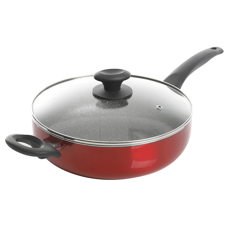 Proper Price 10pcs induction pot fry pan non stick coating aluminum cookware sets with bakelite handle used for kitchen