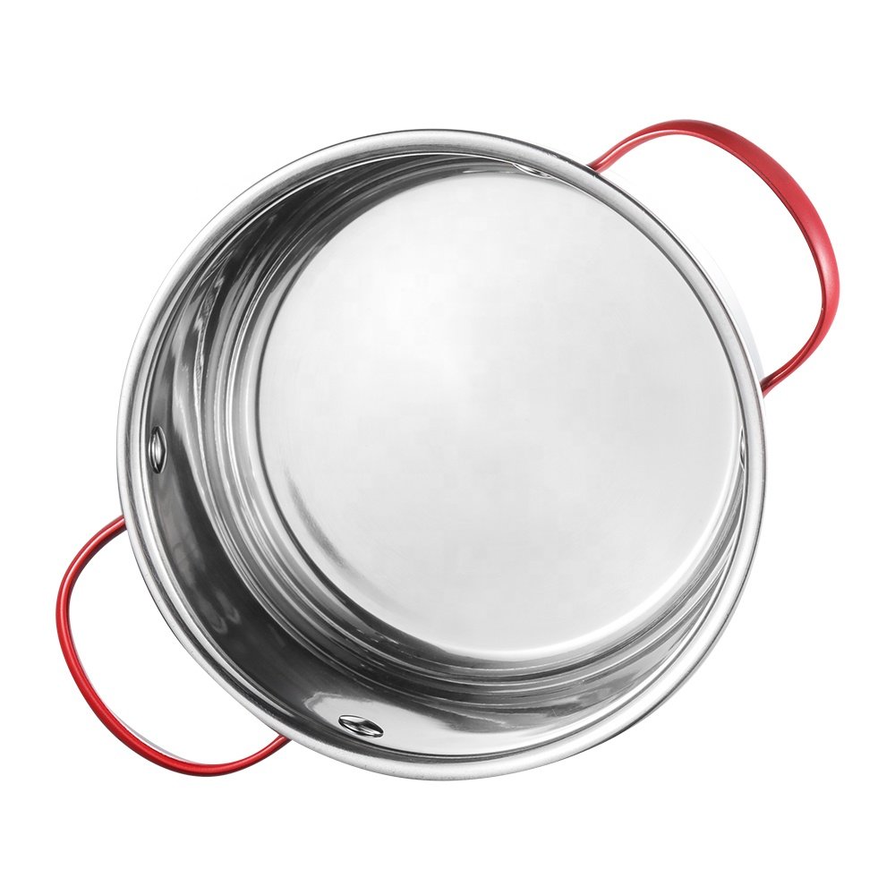 Wholesale Custom Non Stick Pots Kitchen Cookware Set Soup Cooking Stock Pot with Glass Lid