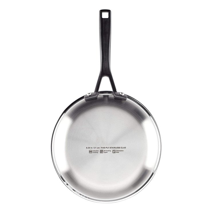 hot sell 10 pieces Induction Kitchenware 5-Ply clad Stainless Steel Cookware Sets Pots And Pans Set