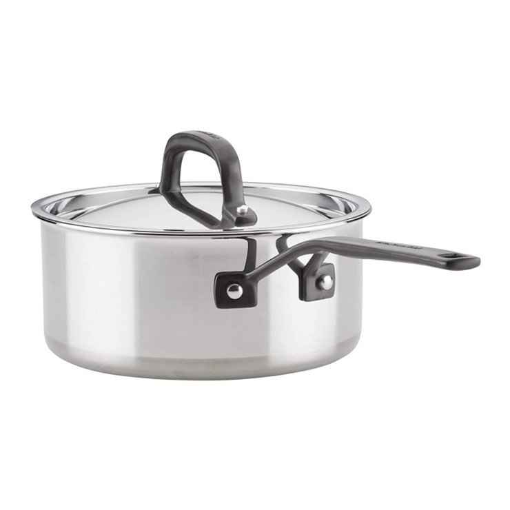 hot sell 10 pieces Induction Kitchenware 5-Ply clad Stainless Steel Cookware Sets Pots And Pans Set