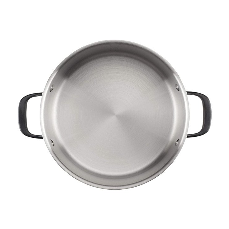 hot sell 10 pieces Induction Kitchenware 5-Ply clad Stainless Steel Cookware Sets Pots And Pans Set