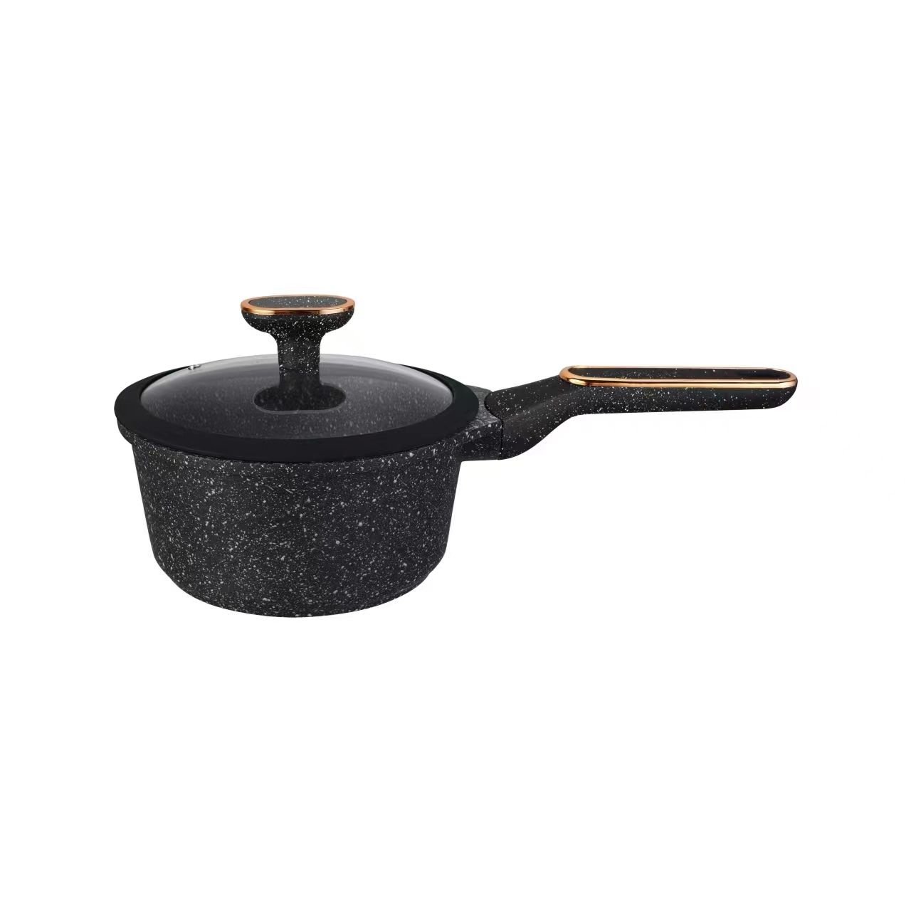 12pcs Cooking Set Die Cast Aluminum Silicone Lid Nonstick Pots And Frypan Set Cookware Sets Granite For Hotels And Restaurants
