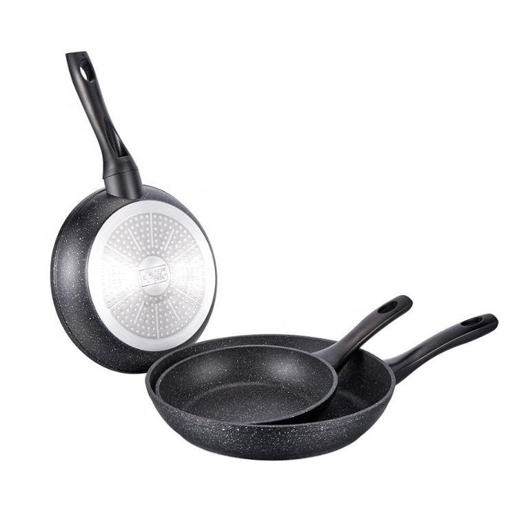 Luxury Nonstick Coating Pots And Pans Kitchen Aluminum Customization With Glass lid And Bakelite Handle