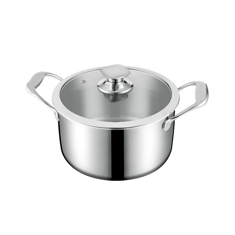 Factory ODM Triply Stainless Steel Saucepan Cooking Casseroles Hotpots Pots And Fry Pans Cookware Set