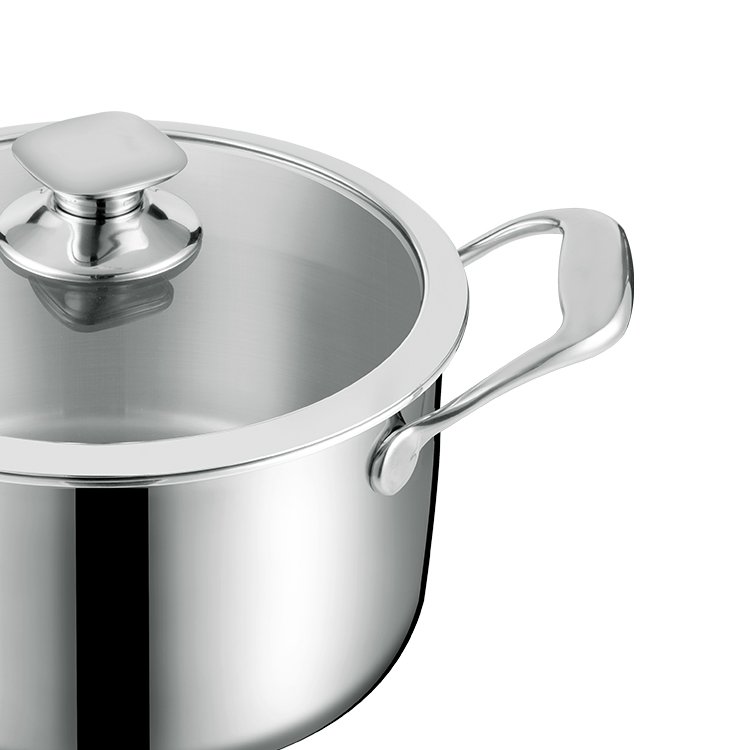 Factory ODM Triply Stainless Steel Saucepan Cooking Casseroles Hotpots Pots And Fry Pans Cookware Set