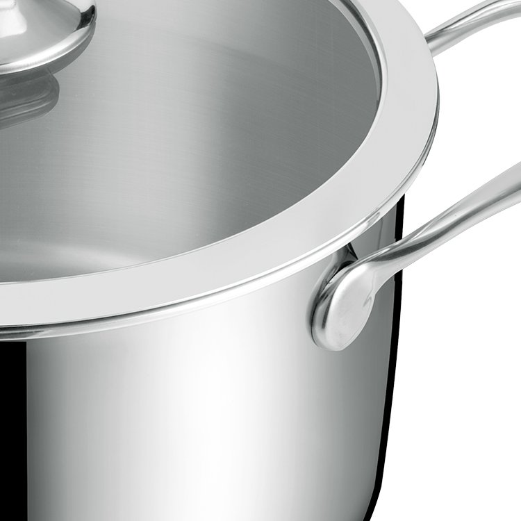 Factory ODM Triply Stainless Steel Saucepan Cooking Casseroles Hotpots Pots And Fry Pans Cookware Set